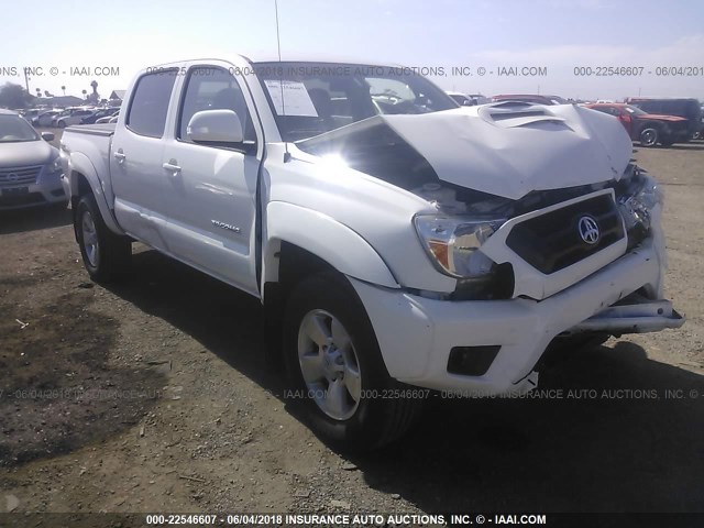 3TMJU4GN1EM159079 - 2014 TOYOTA TACOMA DOUBLE CAB PRERUNNER WHITE photo 1