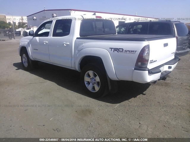 3TMJU4GN1EM159079 - 2014 TOYOTA TACOMA DOUBLE CAB PRERUNNER WHITE photo 3