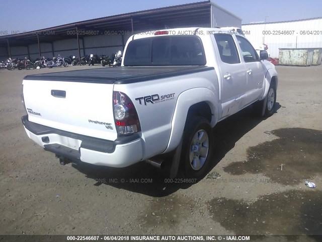 3TMJU4GN1EM159079 - 2014 TOYOTA TACOMA DOUBLE CAB PRERUNNER WHITE photo 4