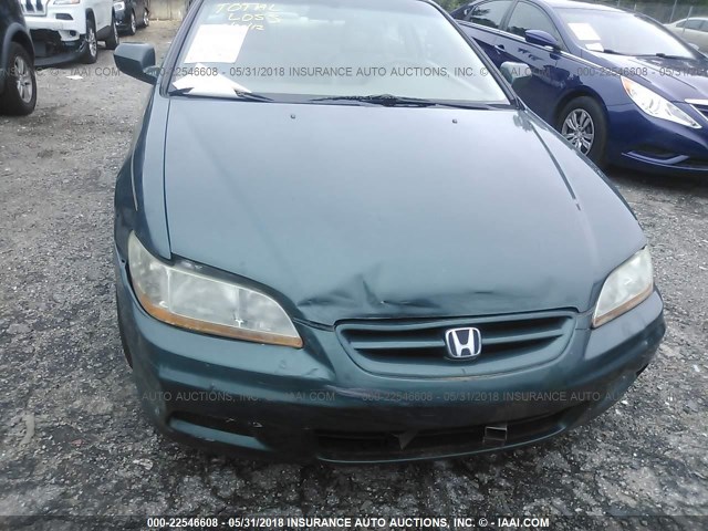 1HGCG22532A028855 - 2002 HONDA ACCORD EX GREEN photo 6