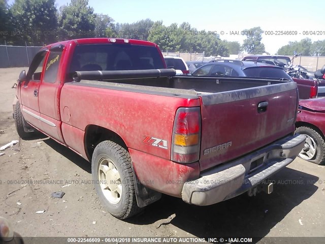 2GTEK19T541266725 - 2004 GMC NEW SIERRA K1500 RED photo 3