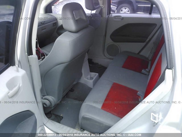 1B3HB48BX7D598385 - 2007 DODGE CALIBER SXT SILVER photo 8