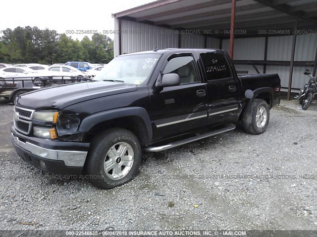 2GCEK13TX61248457 - 2006 CHEVROLET SILVERADO K1500 BLACK photo 2