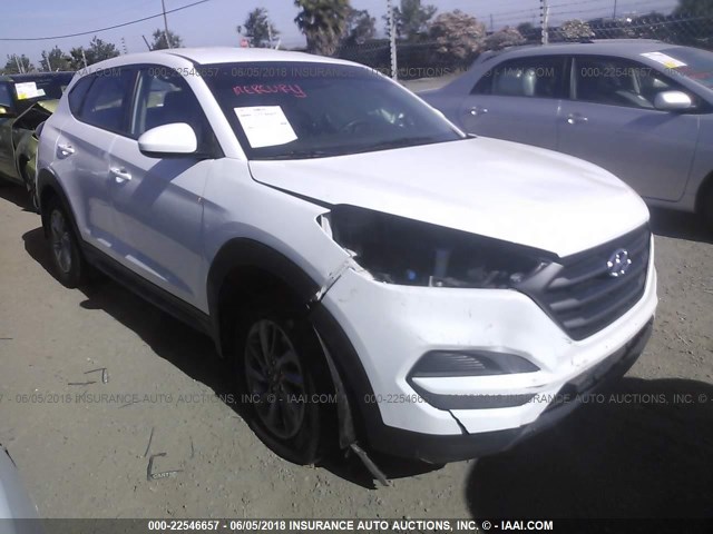 KM8J23A45GU109151 - 2016 HYUNDAI TUCSON SE WHITE photo 1