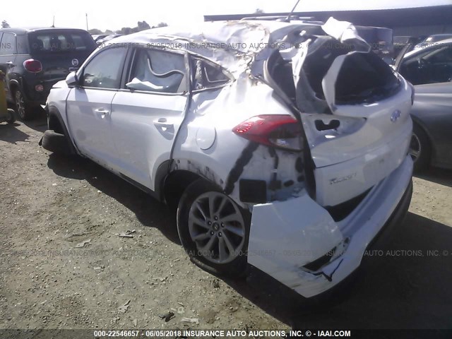 KM8J23A45GU109151 - 2016 HYUNDAI TUCSON SE WHITE photo 3