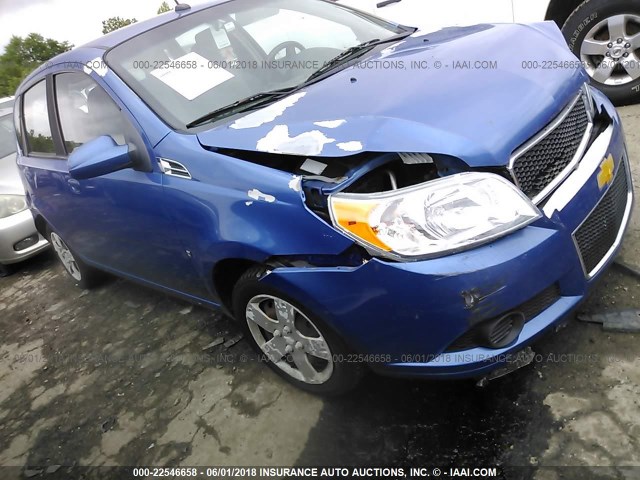 KL1TD66E19B627399 - 2009 CHEVROLET AVEO LS/LT 蓝色 照片 1