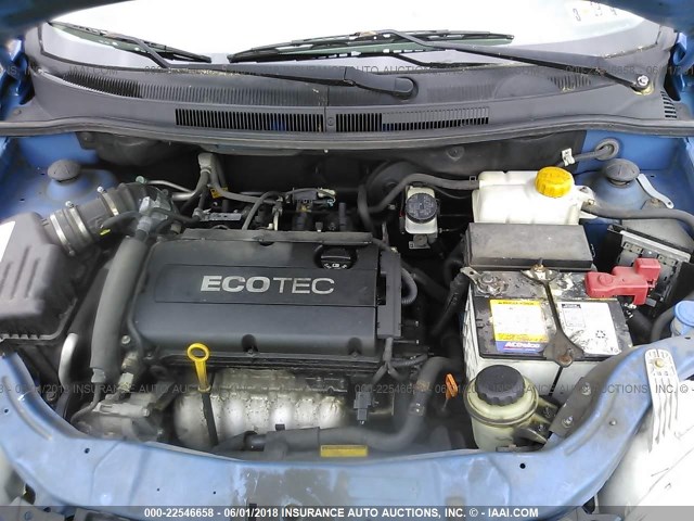 KL1TD66E19B627399 - 2009 CHEVROLET AVEO LS/LT 蓝色 照片 10