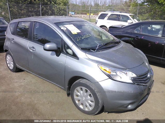 3N1CE2CP9EL431422 - 2014 NISSAN VERSA NOTE S/S PLUS/SV/SL GRAY photo 1