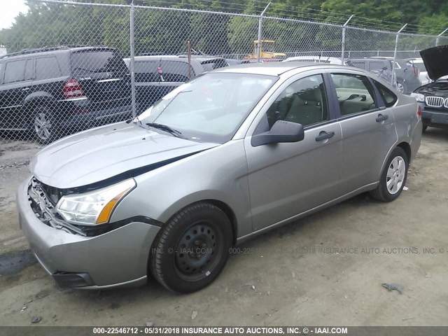 1FAHP34N48W223694 - 2008 FORD FOCUS S/SE GOLD photo 2