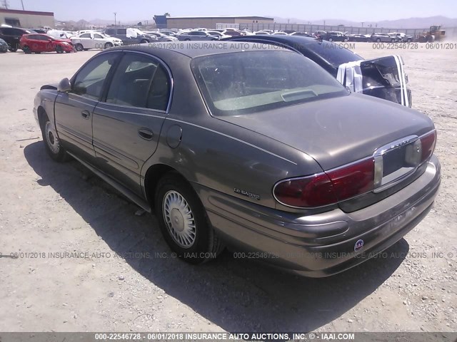 1G4HP54K0Y4258929 - 2000 BUICK LESABRE CUSTOM GRAY photo 3