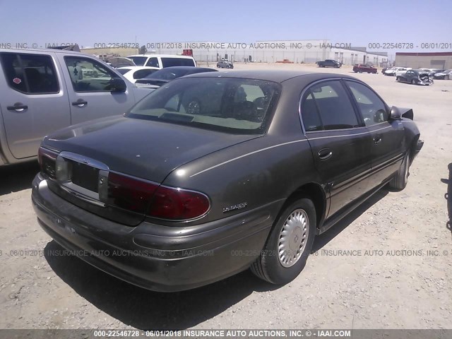 1G4HP54K0Y4258929 - 2000 BUICK LESABRE CUSTOM GRAY photo 4