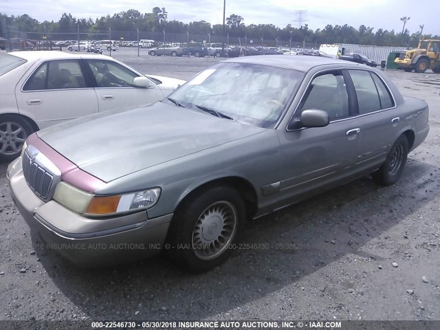 2MEFM74W8YX743300 - 2000 MERCURY GRAND MARQUIS GS GRAY photo 2