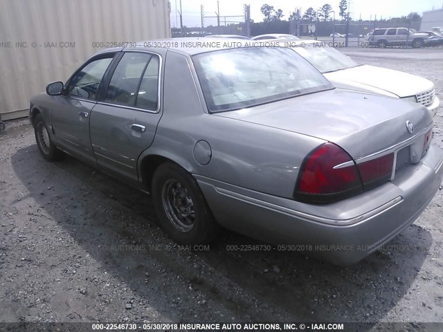 2MEFM74W8YX743300 - 2000 MERCURY GRAND MARQUIS GS GRAY photo 3