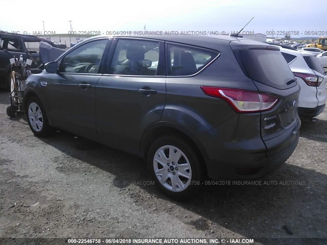 1FMCU0F72FUB94307 - 2015 FORD ESCAPE S GRAY photo 3