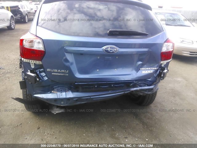 JF2GPADC1H8253153 - 2017 SUBARU CROSSTREK PREMIUM ლურჯი ფოტო 6