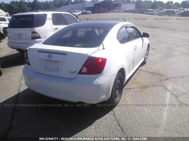 JTKDE177350010260 - 2005 TOYOTA SCION TC 白色 照片 4