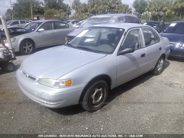 1NXBR12E8XZ226119 - 1999 TOYOTA COROLLA VE/CE/LE SILVER photo 2