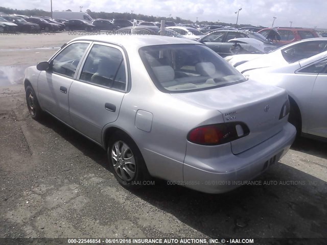 1NXBR12E8XZ226119 - 1999 TOYOTA COROLLA VE/CE/LE SILVER photo 3