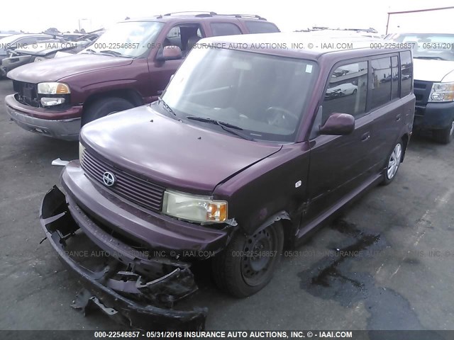 JTLKT324X40139497 - 2004 TOYOTA SCION XB ბურგუნდია ფოტო 2