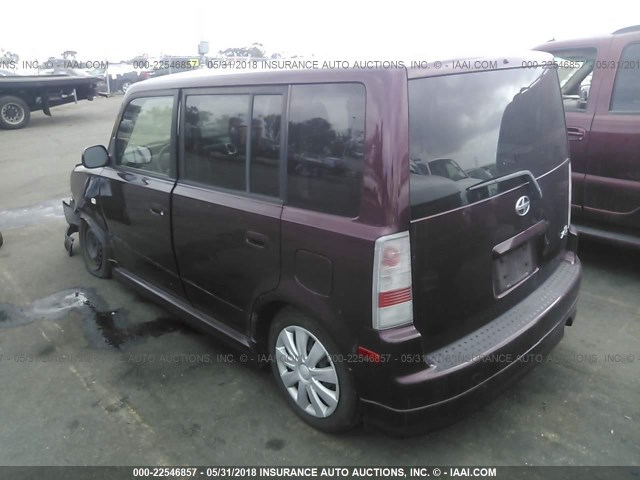 JTLKT324X40139497 - 2004 TOYOTA SCION XB ბურგუნდია ფოტო 3