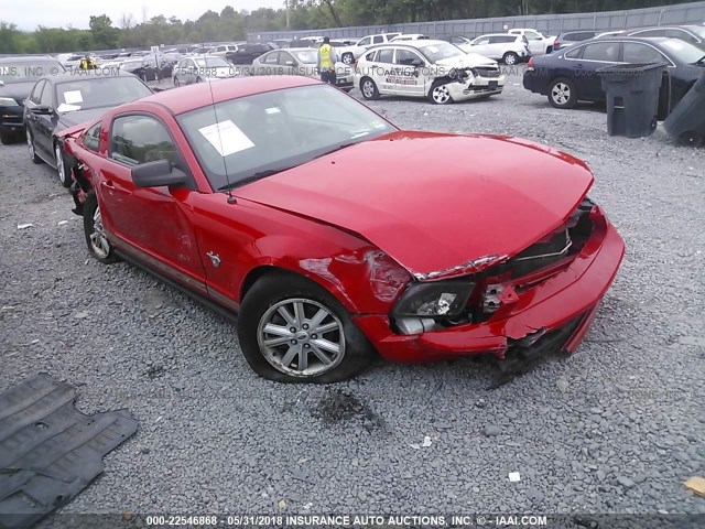 1ZVHT80N495108493 - 2009 FORD MUSTANG RED photo 1