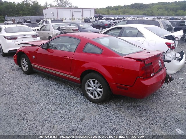 1ZVHT80N495108493 - 2009 FORD MUSTANG RED photo 3