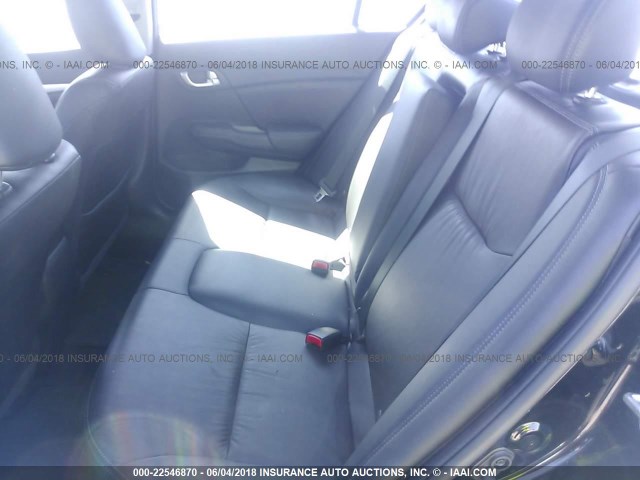 2HGFB2F91FH540808 - 2015 HONDA CIVIC EXL შავი ფოტო 8
