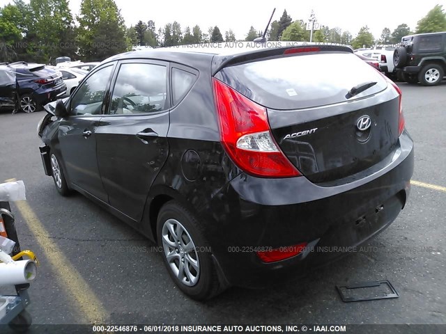 KMHCT5AE5DU093135 - 2013 HYUNDAI ACCENT GLS/GS BLACK photo 3