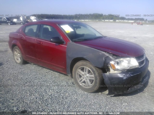 1B3LC56KX8N153446 - 2008 DODGE AVENGER SXT MAROON photo 1