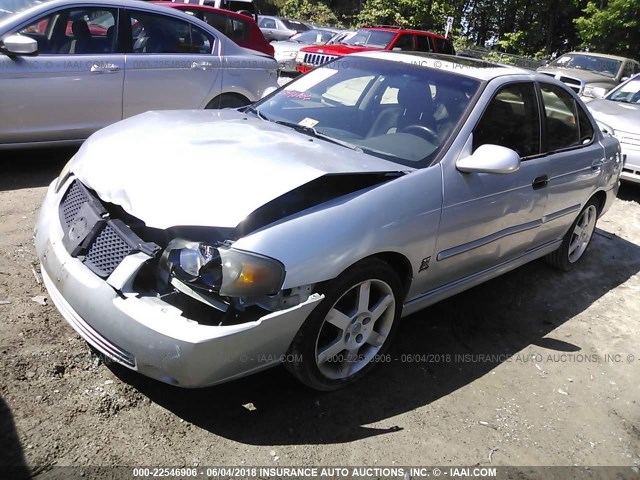 3N1AB51D24L489784 - 2004 NISSAN SENTRA SE-R SPEC V SILVER photo 2