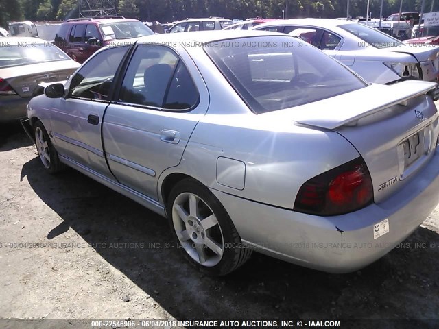 3N1AB51D24L489784 - 2004 NISSAN SENTRA SE-R SPEC V SILVER photo 3