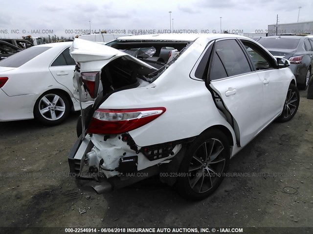 4T1BF1FK2FU924278 - 2015 TOYOTA CAMRY LE/XLE/SE/XSE WHITE photo 4