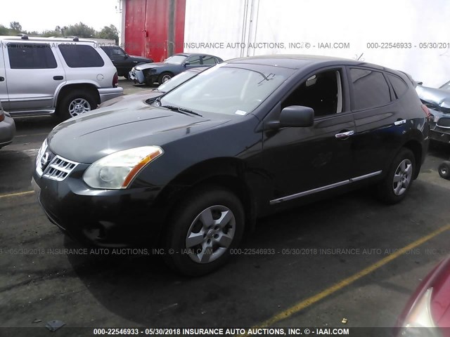 JN8AS5MV1BW254709 - 2011 NISSAN ROGUE S/SV/KROM BLACK photo 2