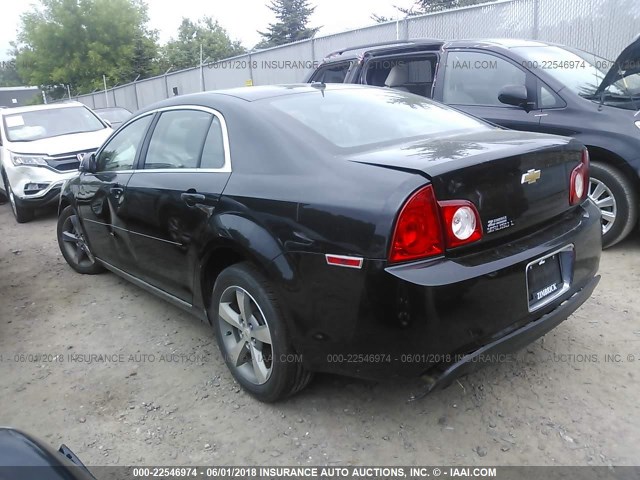 1G1ZC5E15BF158128 - 2011 CHEVROLET MALIBU 1LT 黑色 照片 3
