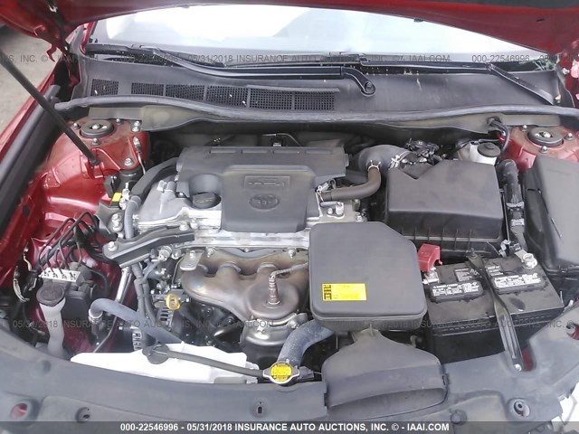 4T4BF1FK2ER372334 - 2014 TOYOTA CAMRY L/SE/LE/XLE 红色 照片 10