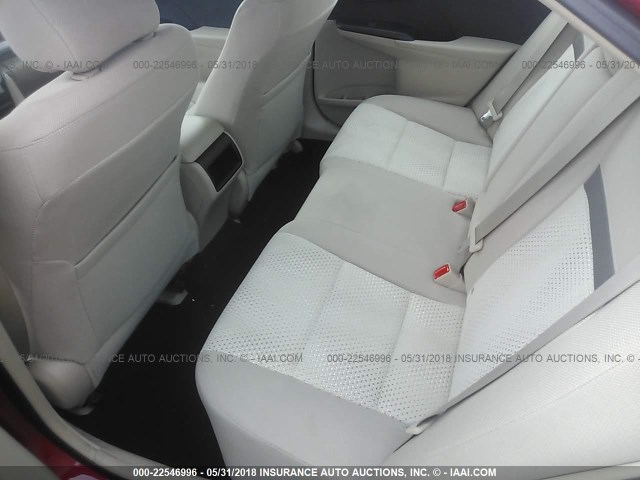 4T4BF1FK2ER372334 - 2014 TOYOTA CAMRY L/SE/LE/XLE 红色 照片 8