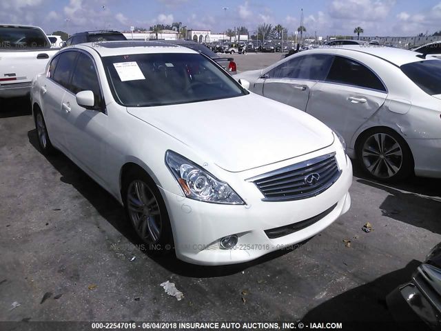 JN1CV6AP8DM720709 - 2013 INFINITI G37 JOURNEY/SPORT WHITE photo 1