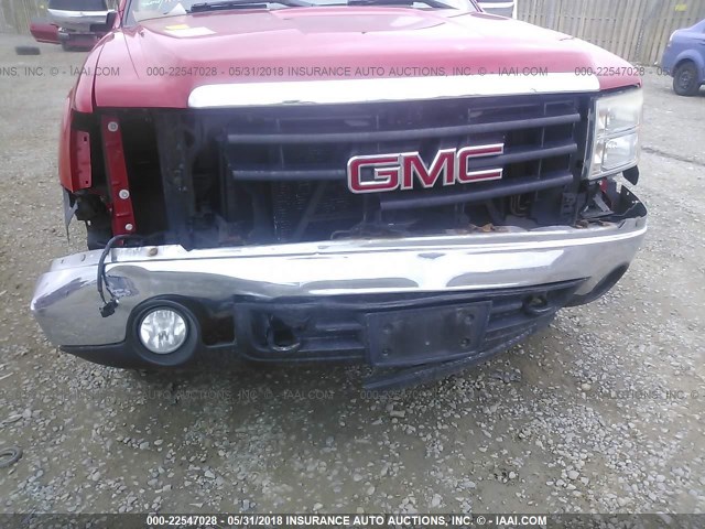 2GTEC13C571609575 - 2007 GMC NEW SIERRA C1500 RED photo 6