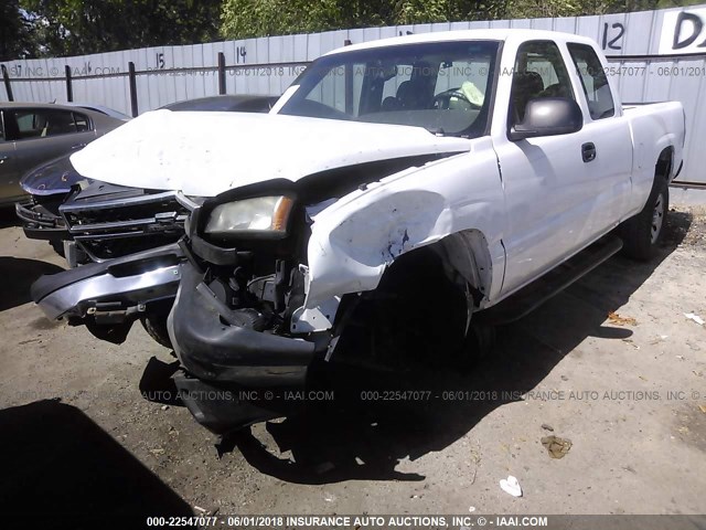 1GCEK19B86E213686 - 2006 CHEVROLET SILVERADO K1500 WHITE photo 2