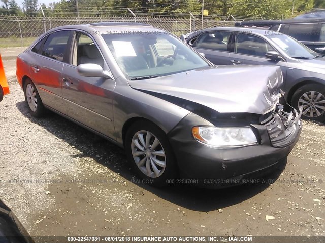 KMHFC46F46A082639 - 2006 HYUNDAI AZERA SE/LIMITED GRAY photo 1