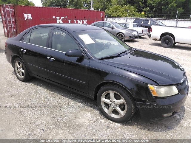 5NPEU46F96H043082 - 2006 HYUNDAI SONATA GLS/LX 黑色 照片 1