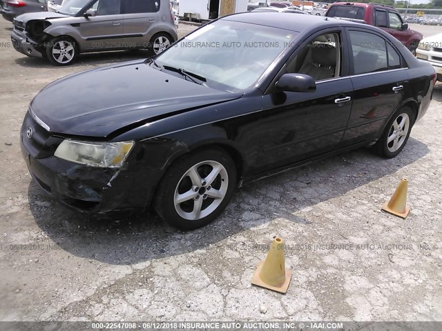 5NPEU46F96H043082 - 2006 HYUNDAI SONATA GLS/LX 黑色 照片 2