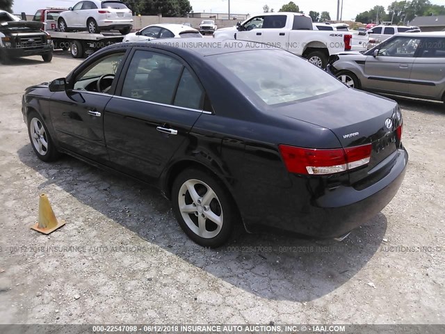 5NPEU46F96H043082 - 2006 HYUNDAI SONATA GLS/LX 黑色 照片 3