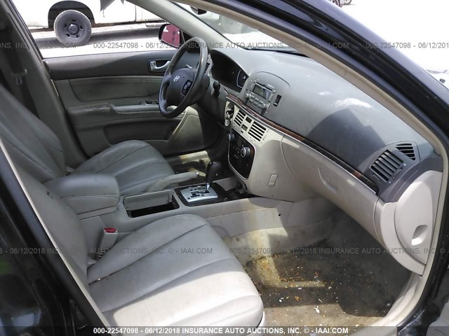 5NPEU46F96H043082 - 2006 HYUNDAI SONATA GLS/LX 黑色 照片 5