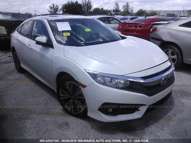 19XFC1F79GE031163 - 2016 HONDA CIVIC EXL WHITE photo 1