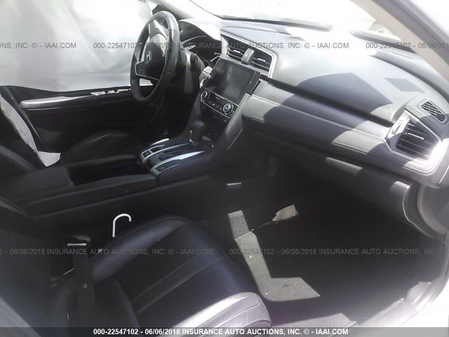 19XFC1F79GE031163 - 2016 HONDA CIVIC EXL WHITE photo 5