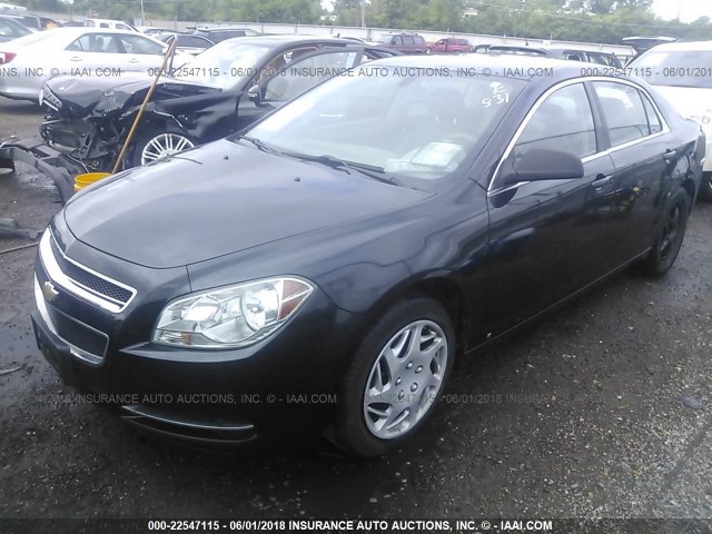 1G1ZG57N694269393 - 2009 CHEVROLET MALIBU LS 黑色 照片 2