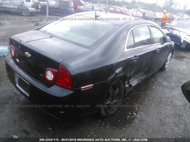 1G1ZG57N694269393 - 2009 CHEVROLET MALIBU LS 黑色 照片 4
