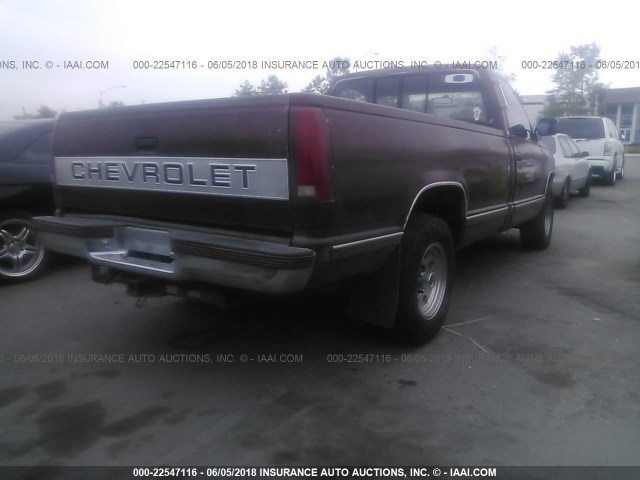 1GCFC24K1KE235277 - 1989 CHEVROLET GMT-400 C2500 MAROON photo 4