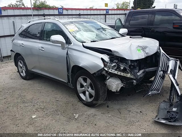 2T2BK1BA5DC165290 - 2013 LEXUS RX 350/BASE/F SPORT SILVER photo 1